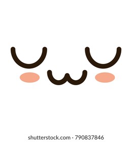 face emoji kawaii character