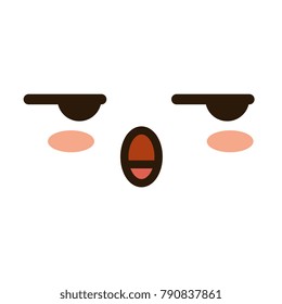 face emoji kawaii character