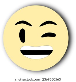 Face emoticon animation vector design.