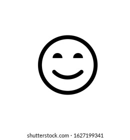 Face Emoticon Icon Vector Illustration with a white background
