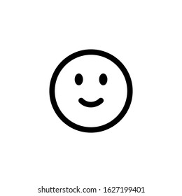Face Emoticon Icon Vector Illustration with a white background