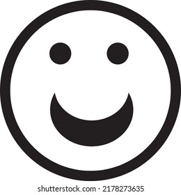 Face Emoticon Icon Vector Illustration with a white background.eps
