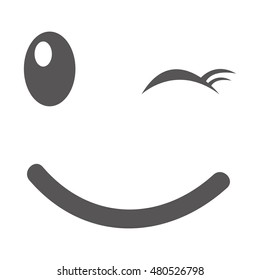 face emoticon kawaii comic vector illustration design