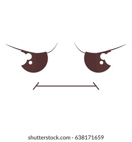face emoticon kawaii style