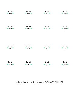 face emoticon or smile icon for user interface and social media
