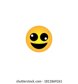 Face emoticon symbol digital chat icon design vector