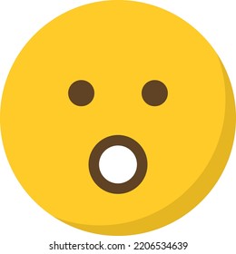 Face emoticon vector design with yellow color