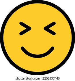 Face emoticon vector design with yellow color
