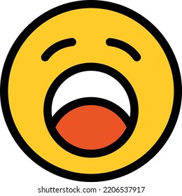 Diseño vectorial de emoticonos faciales con color amarillo