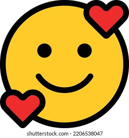 Face emoticon vector design with yellow color