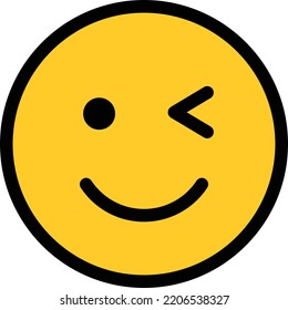 Face emoticon vector design with yellow color