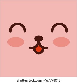 face emoticons design with expressions , vector illustration eps10 graphic