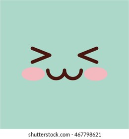 face emoticons design with expressions , vector illustration eps10 graphic
