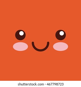 face emoticons design with expressions , vector illustration eps10 graphic