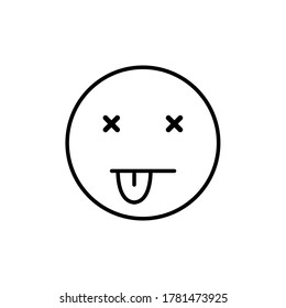 Face Emoticons Outline Vector Illustration