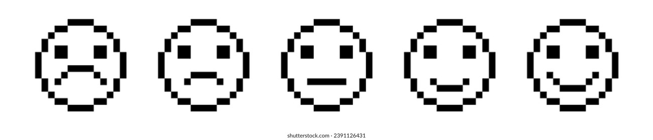 Face emotion 3d icons icons face feedback customer satisfaction scale. Emoji happy and sad faces customer rating.