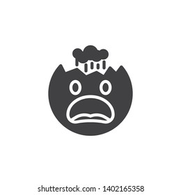 Face With Exploding Head emoji vector icon. filled flat sign for mobile concept and web design. Furious emoticon glyph icon. Symbol, logo illustration. Vector graphics