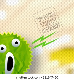 Face expression background. vector design