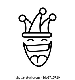 face expression comic, fools day vector illustration design