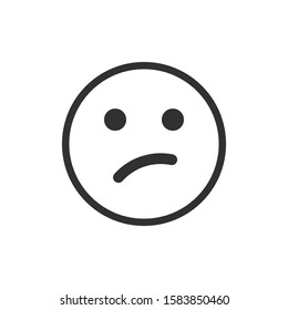 Face expression emoji isolated on white background EPS Vector