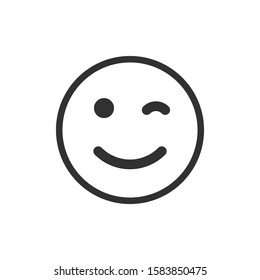 Face expression emoji isolated on white background EPS Vector