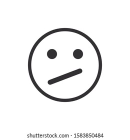 Face expression emoji isolated on white background EPS Vector