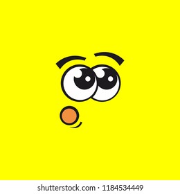 Face Expression Emoticon , vector illustration design