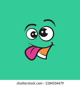 Face Expression Emoticon , vector illustration design
