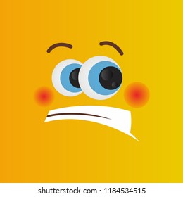 Face Expression Emoticon , vector illustration design