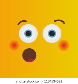 Face Expression Emoticon , vector illustration design