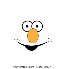 Face expressions design for print or use as poster, flyer, card or T shirt
