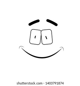 Face expressions design for print or use as poster, flyer, card or T shirt