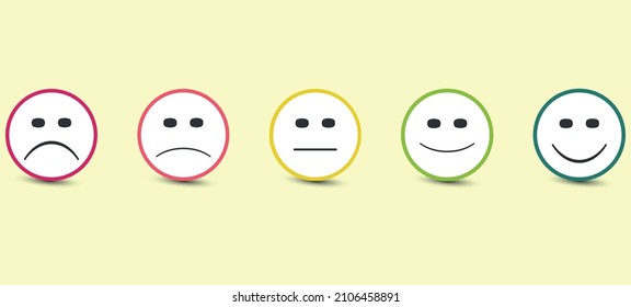 face expressions.
Evaluation and rating concept.
evaluation and positive customer review, experience, satisfaction survey