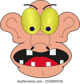 face eyes teeth horror head