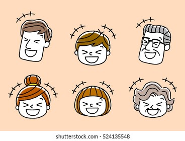 Face, Facial expression: Laugh