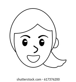 face female avatar outline