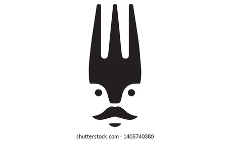 face and folk combination for restaurant  
