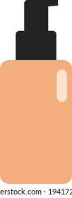 Face foundation, illustration, vector on a white background