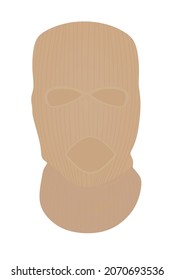 Face full cover mask. vector