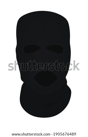 Face full cover mask. vector