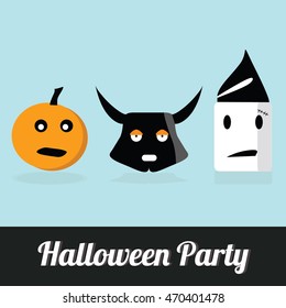 Face of ghost for halloween background