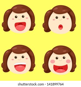 face girl