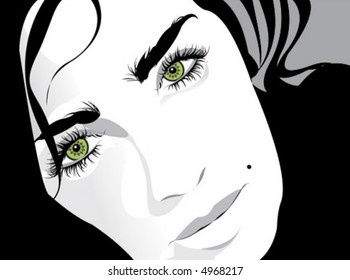 a face of a girl