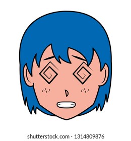 face girl anime manga comic