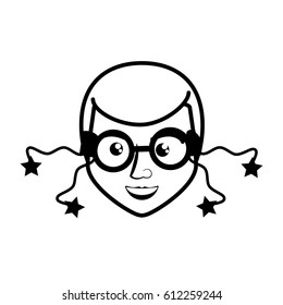 face guy happy outline