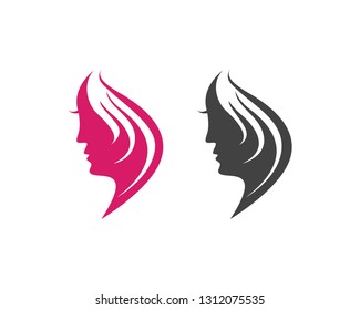 Face and hair salon logo 