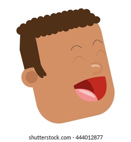face of happy man icon