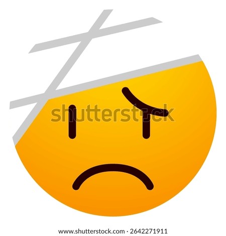 Face with head-bandage emoji. Injured, hurt, sick, unwell, or recovering expression