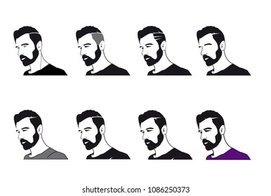 Face hipster man