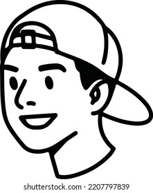 Face icon art with eps 1o